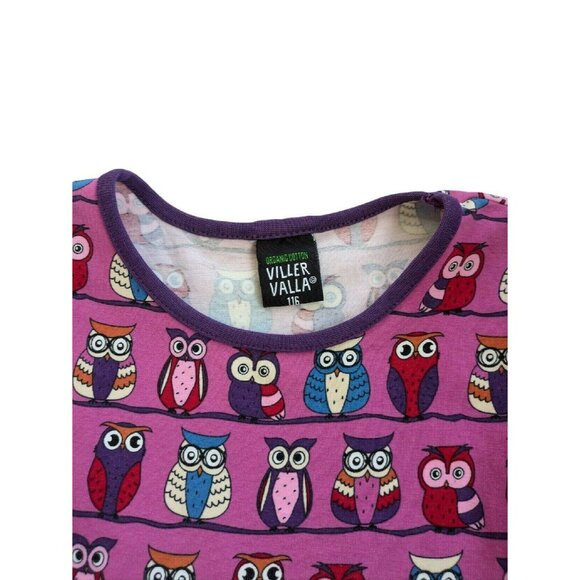 Villervalla Owl Twirl Dress And Leggings (116/6y) - Picture 4 of 8